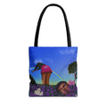 "A Girls Gotta Find Her Head" Graphic Tote