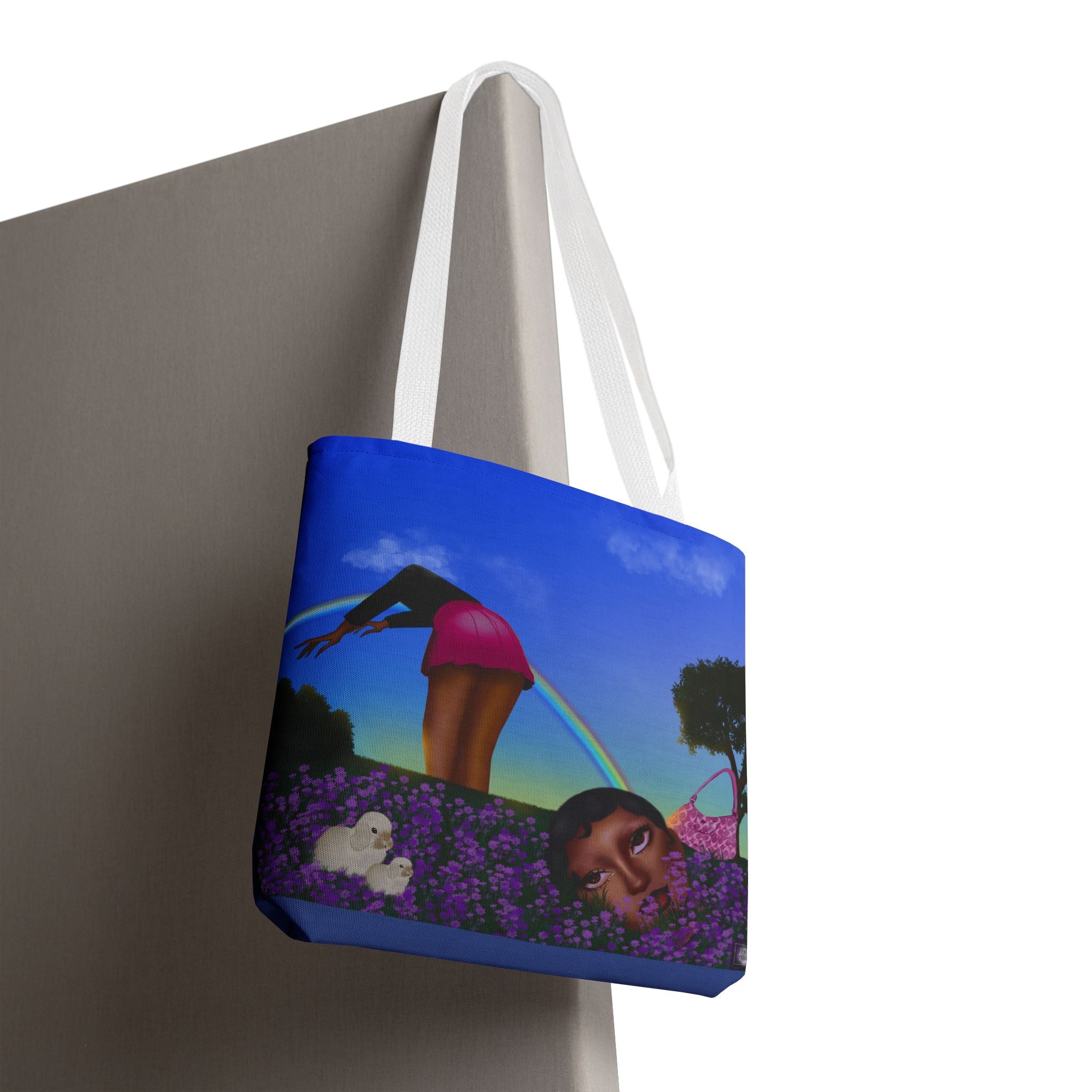 "A Girls Gotta Find Her Head" Graphic Tote